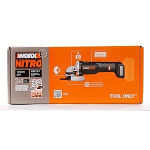Meuleuse d'angle sans fil professionnelle 20V à batterie, corps fin 115mm, meilleure prise en main, disque 180mm, moteur sans balais, déclencheur - Product Image 3