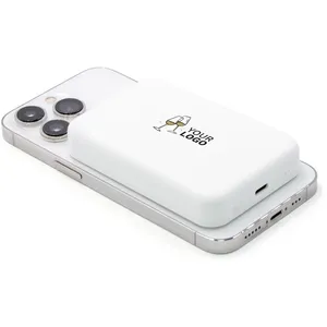Power Bank Wireless Sostenibile da 5000 mAh Eco, Categoria Promozionale: Power Bank Wireless - Product Image 1