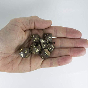 Artisan Crafted Polyhedral <b>Wooden</b> Dice 7-Piece Set Durable Eco-Friendly for Tabletop RPG <b>Board</b> <b>Games</b> Dragons Dungeons Theme - Product Image 3