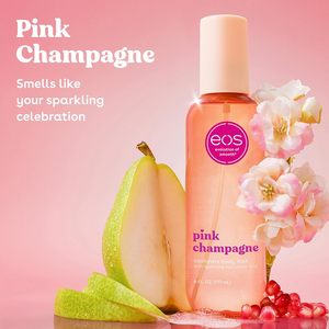 eos Cashmere Body Mist Pink Champagne Body Spray Hair Mist Hidratante con Ácido Hialurónico y Glicerina Vegana 6 fl oz - Product Image 1