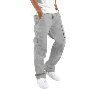 <b>Men</b> Multi Pocket Cargo Pants Spring and Autumn New <b>Men's</b> <b>Overalls</b> Cargo Pant European and American Perfect <b>for</b> All Season - Product Image 2