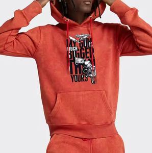 เสื้อวอร์มแบบสวมหัวสำหรับผู้ชายชุดวิ่งออกกำลังกายแบบล้างกรด - Product Image 3