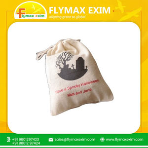 Bolsas con mango de algodón natural Ecológico Elegante Uso promocional sostenible Diseño personalizable Patrón de letras para la venta - Product Image 4