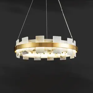 AlessaStone Modern Classic Rectangular Chandelier Warm <b>White</b> <b>Light</b> 3000K CCT E12 for Home Hotel Restaurant Villa Contemporary - Product Image 3