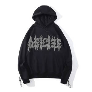 Sweat à capuche personnalisé pour hommes Performance Athletic Wear avec options DTG et DTF plus accent strass polaire lourde pour l'entraînement - Product Image 1