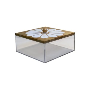 กล่องไม้ฝังมุก Faizacraft พร้อมอะคริลิคสำหรับใส่ช็อกโกแลต ของขวัญสำหรับเทศกาลรอมฎอน โดยผู้ผลิต - Product Image 1