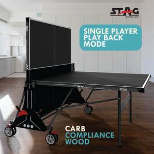 Stag Iconic Stealth Full-Size Professional <b>Table</b> <b>Tennis</b> Set Modern Indoor <b>Foldable</b> MDF <b>Table</b> for Outdoor Use - Product Image 2