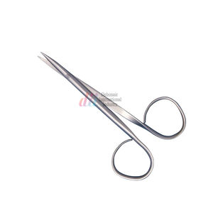 Ribbon Handle Iris Scissors 11cm Straight <b>Large</b> <b>Ring</b> Surgical Dental Instruments Iris Scissors Ribbon Handle Supercut Scissor CE - Product Image 3