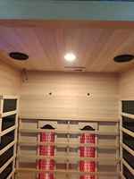 Sauna Interior Portátil Fácil de Montar 2025, Sauna Interior de Madera de Hemlock de Venta Caliente de Fábrica con Uso en Hoteles