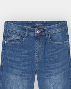 Vaqueros de Mezclilla Azul Desgastados Personalizables de Alta Calidad y Transpirables para Hombre, Corte Ajustado, Estilo Destruido, 100% Algodón, para Invierno y Otoño - Product Image 4