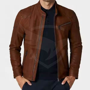 Último estilo Pakistán hizo hombres chaquetas de cuero al por mayor precio bajo Moq hombres chaquetas de cuero de invierno - Product Image 1