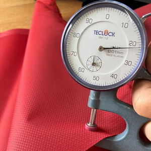 57\" Red PU Coated Twisted Yard Ballistic <b>Luggage</b> 100Dx200D Nylon Oxford Fabric Woven Dobby Style 100% Nylon BT3194-PU Bags - Product Image 1