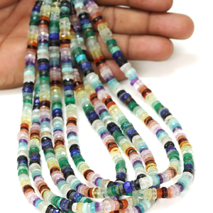 ลูกปัดเฮอิชิพลอยหลายเหลี่ยม: คุณภาพ AAA, ความยาว 15 นิ้ว - Product Image 5