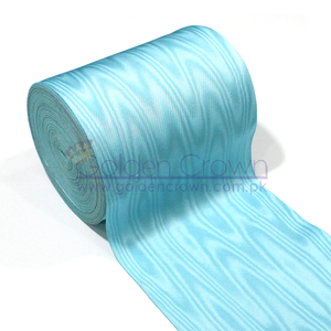Cinta Moire de grogrén ecológica al por mayor azul cielo | Accesorios de ropa Masonic Regalia | Cintas Moire - Product Image 1