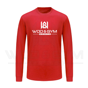 เสื้อออกกำลังกายรัดรูปสำหรับผู้ชายเสื้อยืดออกกำลังกายผ้าโพลีเอสเตอร์100% - Product Image 4