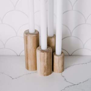 Portavelas de madera hecho a mano de último diseño, candelabro de madera natural de primera calidad a precio competitivo - Product Image 3