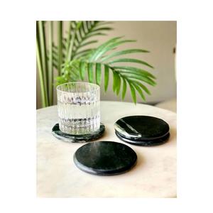 Sous-verre de tasse de café en marbre Sous-verre rond en marbre décoratif Sous-verres en pierre grise et blanche naturelle Offre Spéciale - Product Image 6