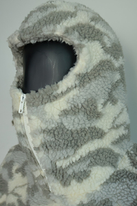 Custom Oversized Unisex Sherpa Fleece <b>Flannel</b> Hoodies Outdoor Thick Jacquard Pattern Casual Men's Sherpa Fleece <b>Jacket</b> - Product Image 6