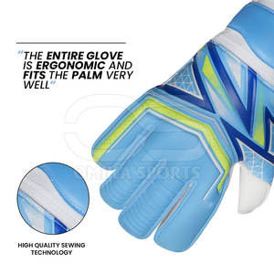 Guantes de portero de cuero de alta calidad para entrenamiento, agarre de Palma antideslizante, diseño impermeable y transpirable, cierre ligero y cómodo - Product Image 6