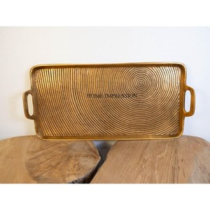 Decoración de mesa de diseñador antiguo, artículos para el hogar y la cocina, bandeja y plato de comida, bandeja de comida elegante de forma Rectangular de la mejor calidad - Product Image 4