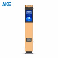 Système de reconnaissance de plaques d'immatriculation tout-en-un AKE JinYao, barrière de stationnement en acier inoxydable avec écran LED, caméra de vision nocturne TCP