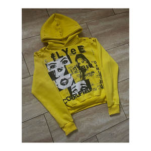 Pull à capuche en coton de haute qualité pour hommes Chaud vente en gros impression personnalisée pull à capuche pour hommes en détresse - Product Image 1