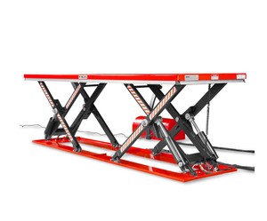 Plataforma Elevadora de Tijera Doble Eléctrica Hidráulica Estacionaria de 3300 lb para Materiales Pesados - Product Image 2