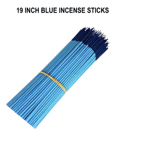 ธูปหอม 19 นิ้ว (สีน้ำเงิน) บรรจุภัณฑ์แบบแพ็คใหญ่ 1 กิโลกรัม |   ธูปขนาดยาวสำหรับวัดและการทำสมาธิ |   น้ำหอมหลากหลายกลิ่น - Product Image 1
