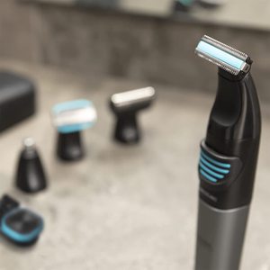 Afeitadora Multifunción con Doble Cuchilla, Alimentación USB, Resistente al Agua IPX7, Cabezal Laminado, 60 Minutos de Autonomía, Segura para Cuerpo y Rostro - Product Image 5