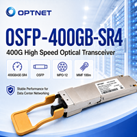Transceptor Óptico 400GBASE-SR4 OSFP 850nm MPO-12 Multimodo de 100m para Servidor de Centro de Datos y Red de IA