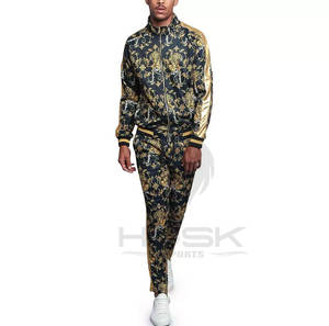 Survêtement d'entraînement personnalisé de haute qualité, séchage rapide, Sublimation, transfert de chaleur, imprimé, survêtement respirant pour hommes, en Polyester - Product Image 2