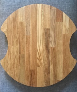 Planche à fromage en bois forme moderne bois de manguier couleur noire bloc à découper et planche de boucher en vrac - Product Image 1