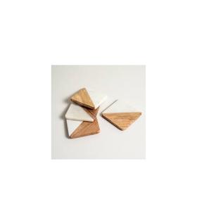 Sous-verre en bois et marbre au meilleur prix, sous-verre en bois et marbre poli à la main pour la maison, articles de cuisine - Product Image 5