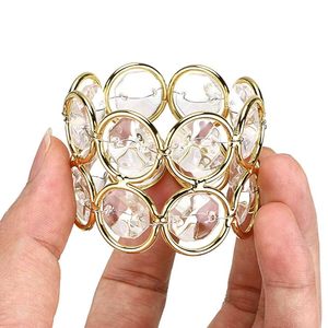 Maaz Collection Luxury <b>Gold</b> Crystal Napkin Rings Elegant Wedding Party Dining Accessories Stone Material Table Setting Holders - Product Image 2