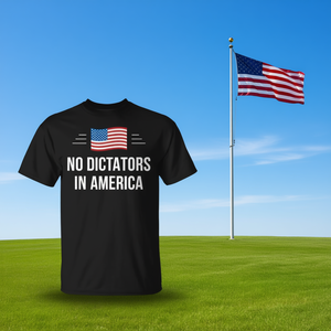 เสื้อยืดโปรโมชั่น "ไม่มีเผด็จการในอเมริกา" - Product Image 3