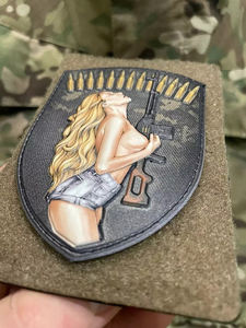 Logo Animal Drapeau Série Tactique 3d2d Fer à repasser personnalisé pour chapeaux Écussons de broderie Écusson en caoutchouc PVC personnalisé - Product Image 3