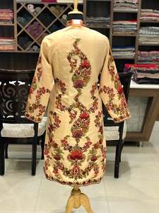 Bohemian Embroidered Vintage for Velvet Banjara Jacket Multi Colored Embroidery Work Eye Catching <b>Lantern</b> Sleeve Party - Product Image 4