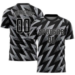 Venta al por Mayor de Camisetas de Fútbol Personalizadas Ligeras, de Secado Rápido y Transpirables, Uniformes de Fútbol con Nombre y Logotipo Sublimados al 100% - Product Image 4