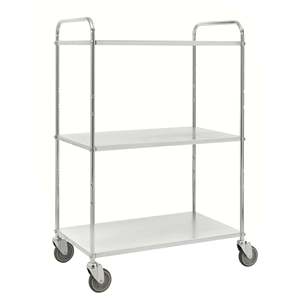 Chariot léger en acier inoxydable, type sur pied, pour installation en cuisine - Product Image 1