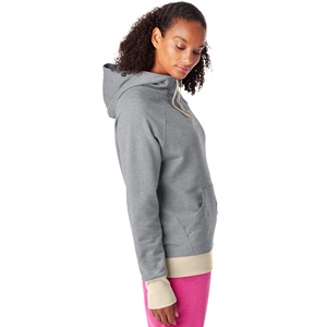 Pull à capuche en coton 100% de qualité supérieure avec Logo imprimé personnalisé pour femme - Product Image 3