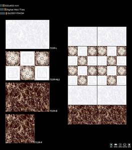 Carreaux muraux émaillés en céramique de qualité supérieure Taille 300X450mm Finition brillante Conception de ferme durable antibactérienne résistante à l'acide - Product Image 4