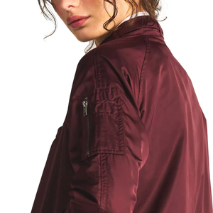 Ropa de hombre, chaqueta universitaria de satén con bordado personalizado, ropa de invierno, chaquetas de bombardero de satén para mujer, venta en línea - Product Image 4