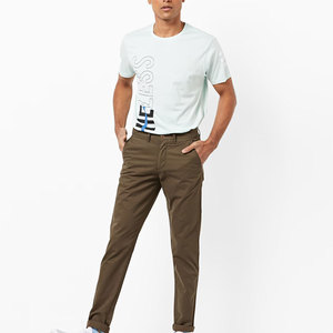 Pantalon Chino Formel Homme Style Rétro Inspiré du Streetwear, Jean Droit Effet Vintage 100% Coton Respirant Léger de Haute Qualité - Product Image 4