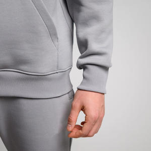 Sudadera con capucha elegante y moderna con cremallera de peso pesado para hombres, Sudadera con capucha de algodón suave 100% respetuosa con el medio ambiente personalizada con logotipo personalizado - Product Image 6