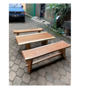 Bancs de parc extérieur Suar solide banc ensemble cour extérieure pour centre commercial jardin patio bancs - Product Image 2