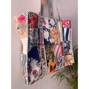 Sacs à bandoulière faits à la main style Boho Hippie écologique pour femmes fourre-tout décontracté Patchwork imprimé Quilting coton imprimé épaule - Product Image 2