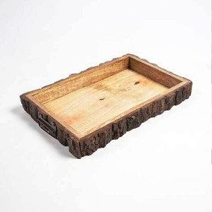 Cuenco decorativo con corteza de árbol hecho en India para el hogar y la cocina - Product Image 2