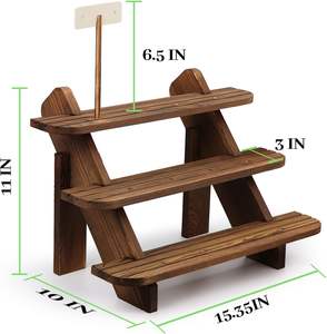 Présentoir Bois 3 Niveaux Riser pour Cupcake Stand Artisanat Affichage Boucle D'oreille Stands Table Vente - Product Image 4