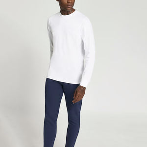 Haute qualité coton hommes Sport Cargo pantalon décontracté pleine longueur pantalons de survêtement taille élastique léger taille moyenne fermeture lavage foncé - Product Image 5