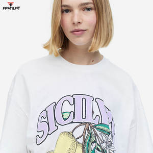 Top Tendance Conception Personnalisée à Manches Courtes Longues Femmes T-shirt Mode de Haute Qualité Femmes T-shirt - Product Image 5